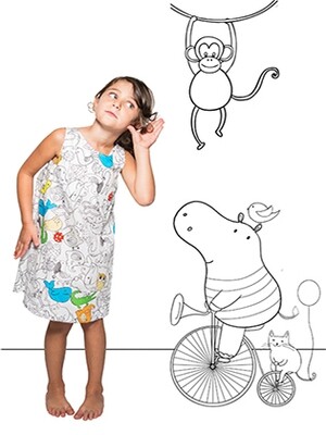 Vestito da colorare ZOO