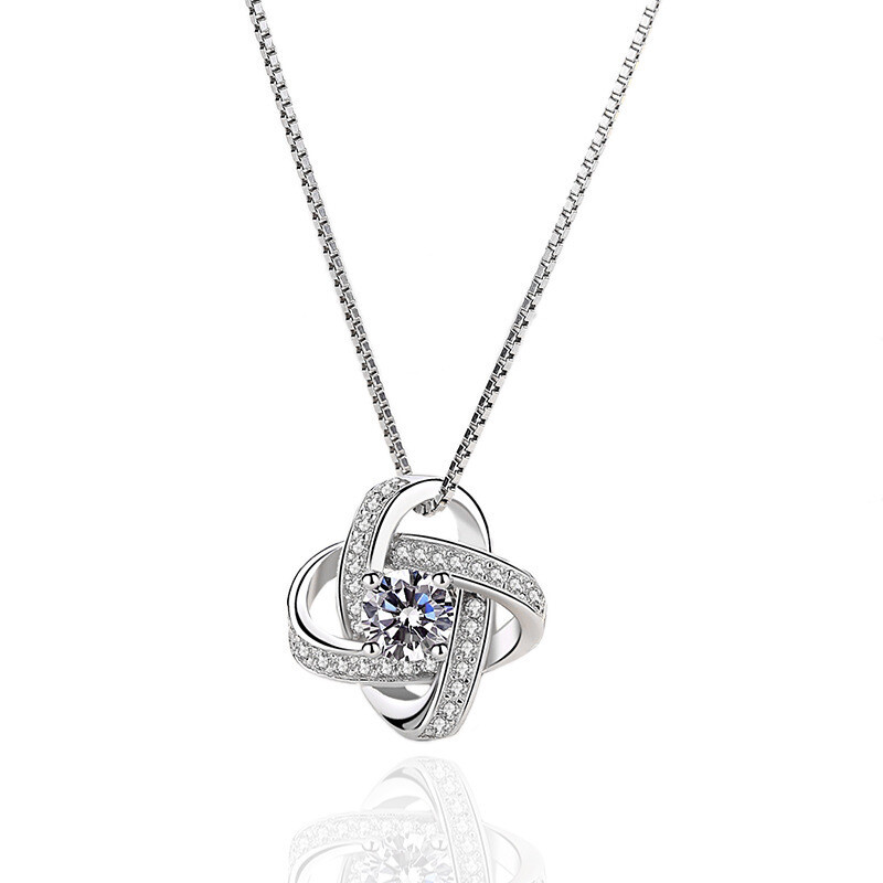 Elegant Wish Knot, 925 Sterling Silver