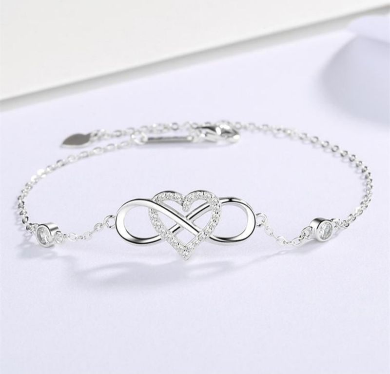 Heart Infinity, 925 Sterling Silver