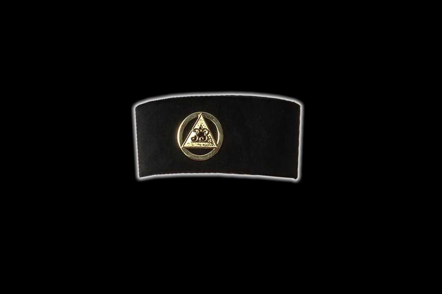 Rose Croix 33rd degree Inspector Generals Cap with Badge