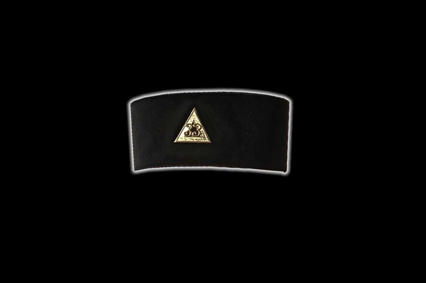 Rose Croix 33rd degree Cap with Badge
