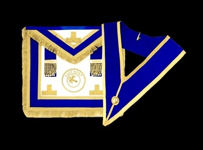 Craft Provincial Full Dress Apron and Collar - lambskin with badge