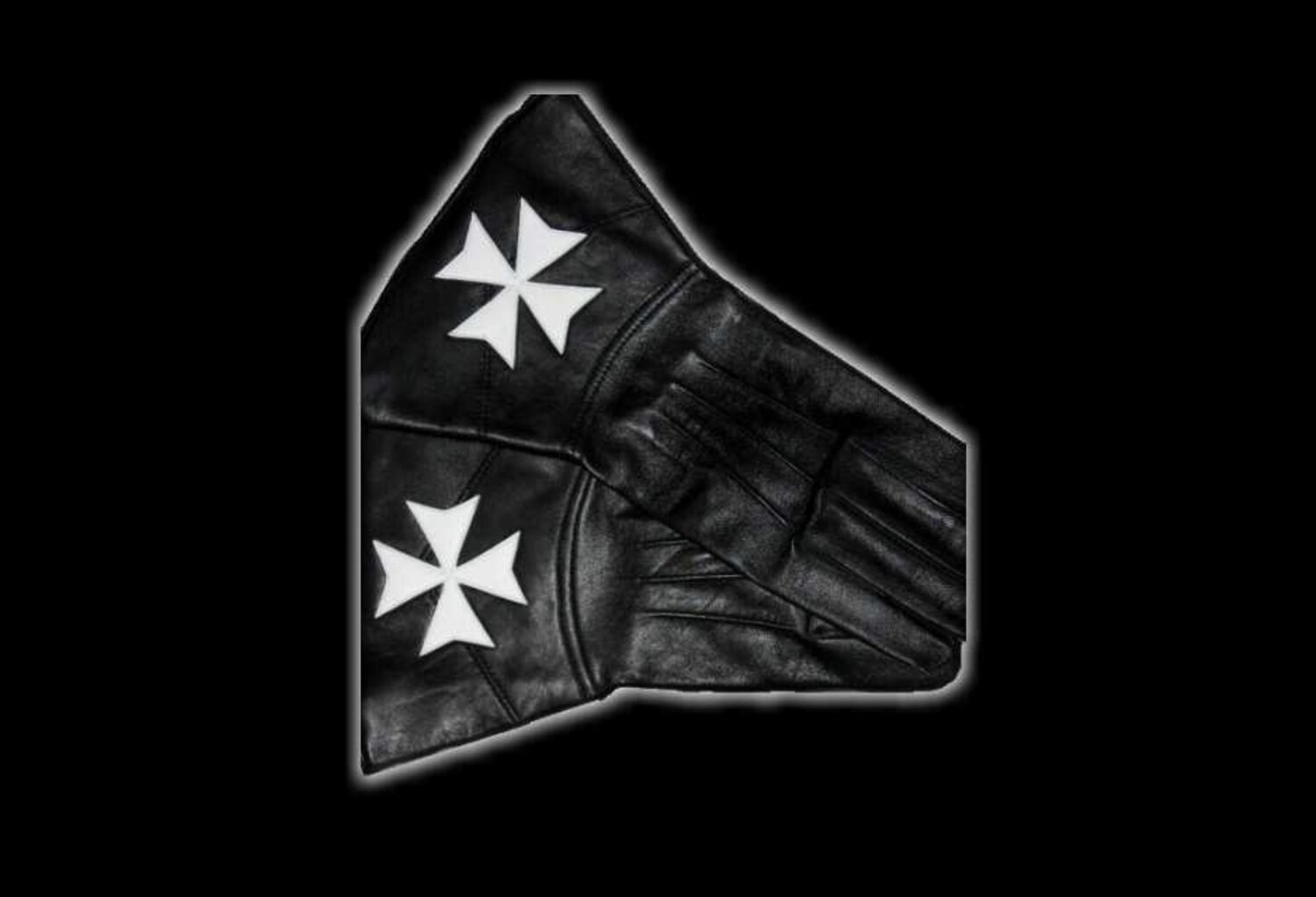 KM Black kid Leather Gauntlets