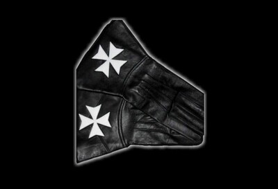 KM Black kid Leather Gauntlets