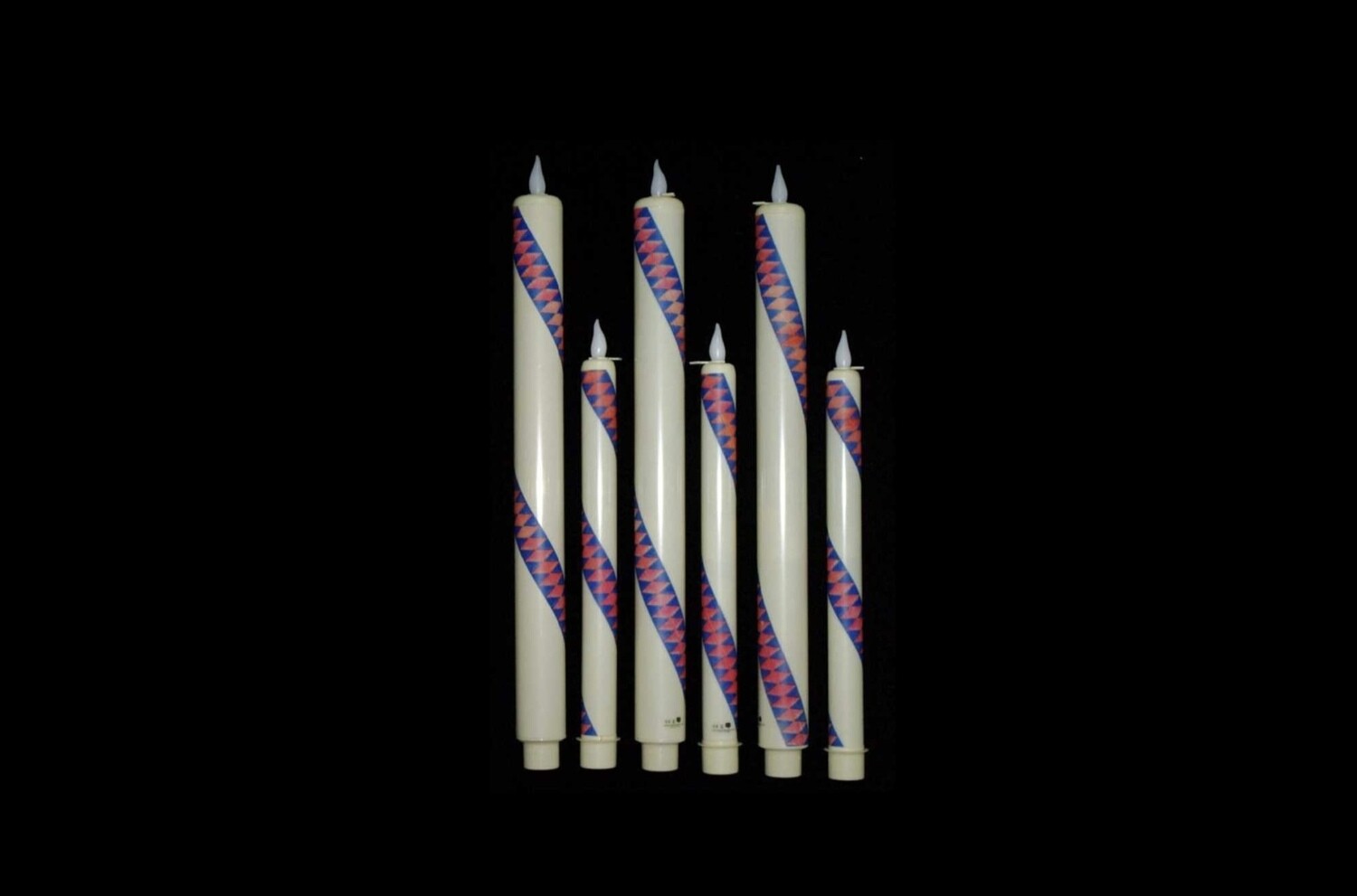 RA  large 430mm (17 inch) LED Single candle with decoration