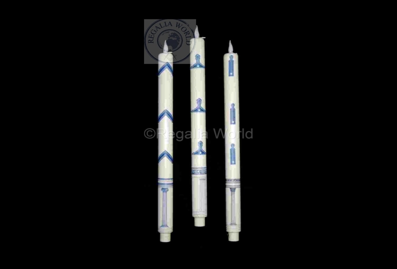 Craft large 430mm (17 inch) LED  Set of 3 candles