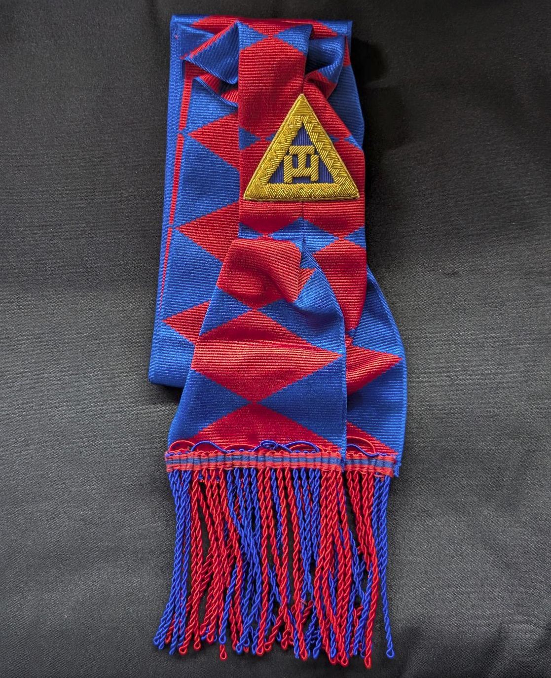RA Provincial Sash with Red and Blue Tassels