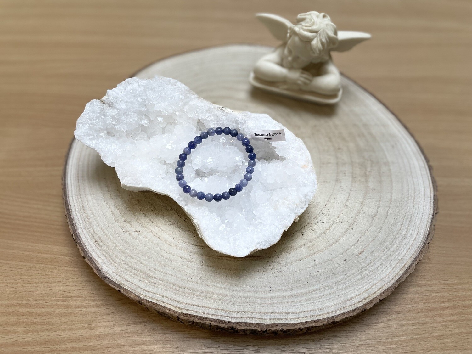 Bracelet Tanzanite Bleue A 6mm