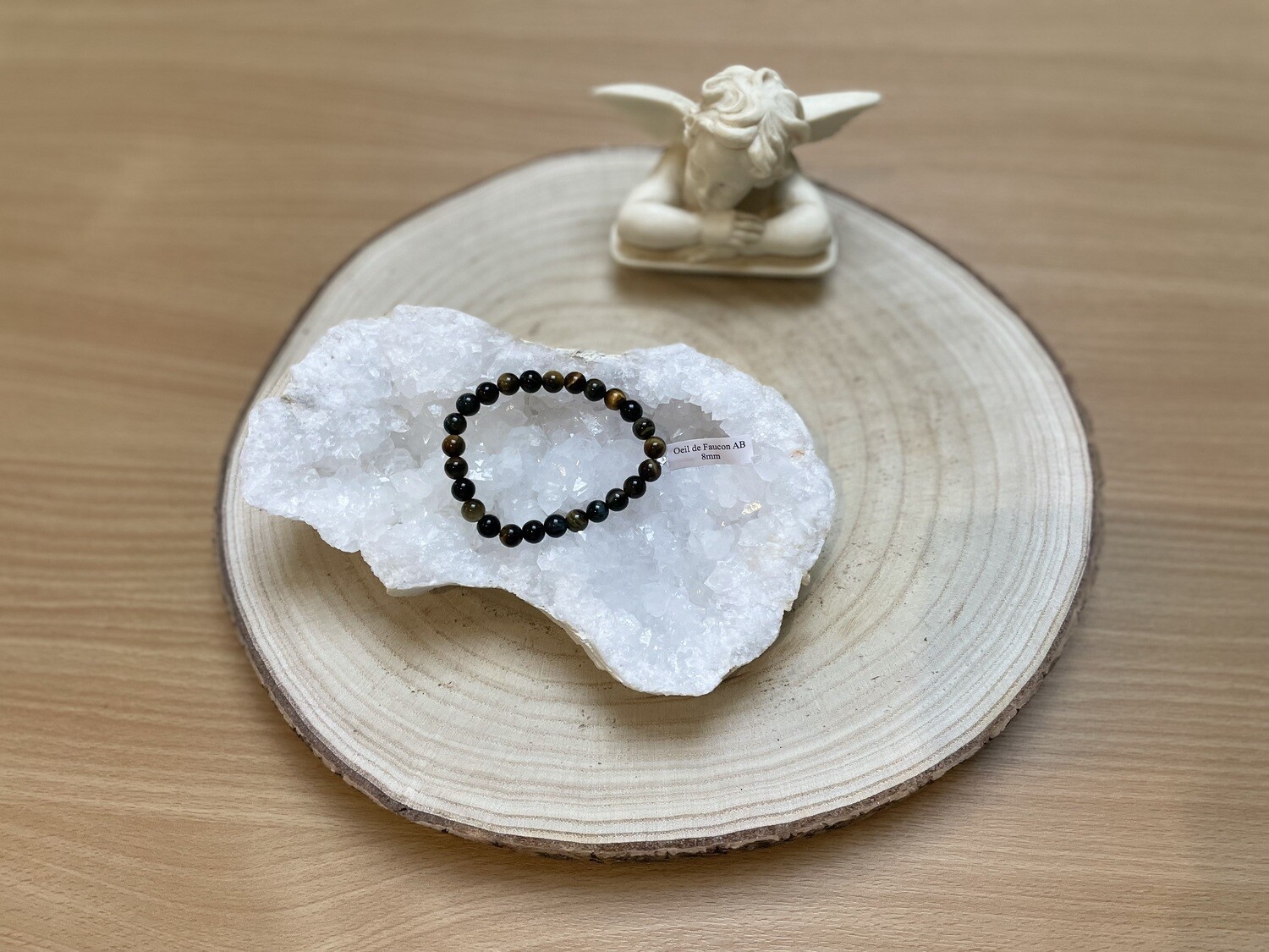 Bracelet Œil de Faucon AB 8mm