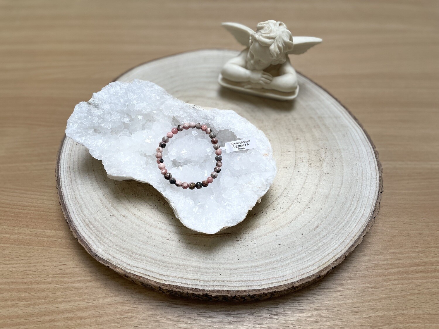 Bracelet Rhodochrosite Argentine A 6mm