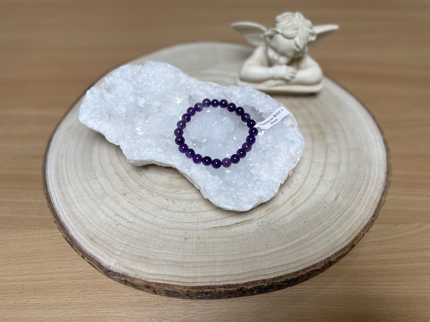 Bracelet Améthyste Brésil A 8mm