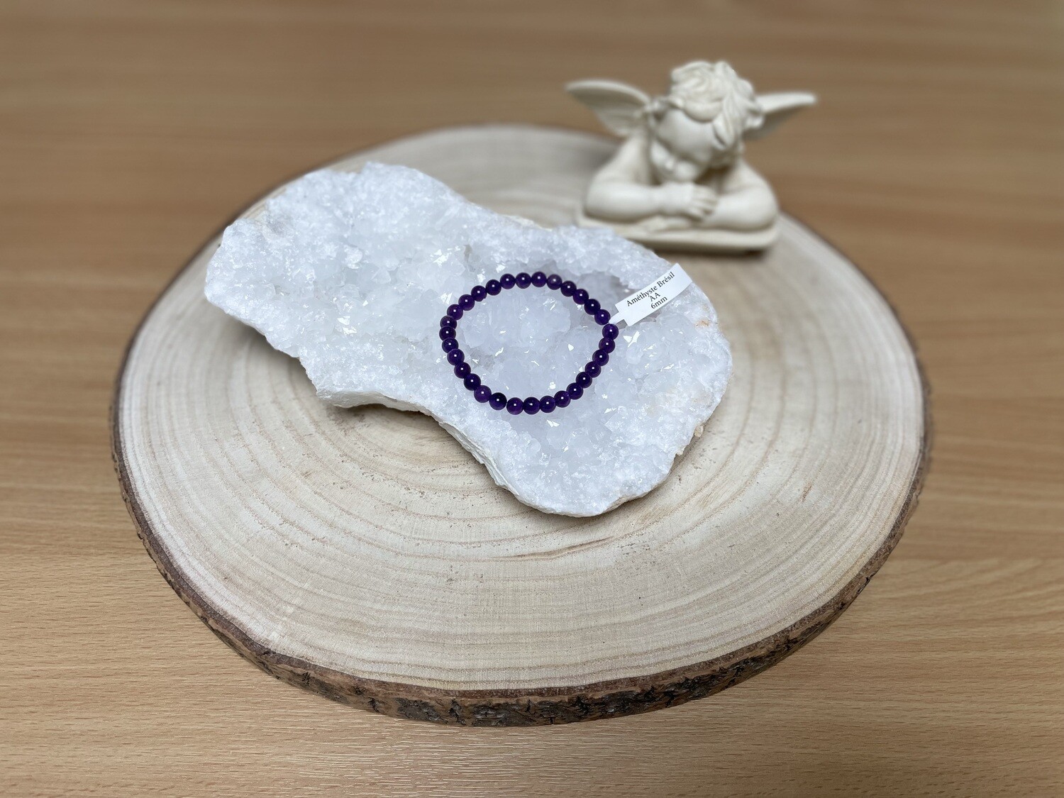 Bracelet Améthyste Brésil AA 6mm