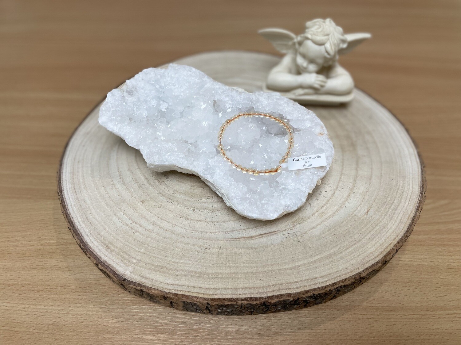Bracelet Citrine Naturelle A+ 6mm