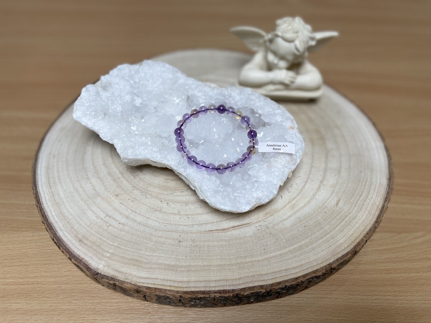 Bracelet Amétrine AA 8mm