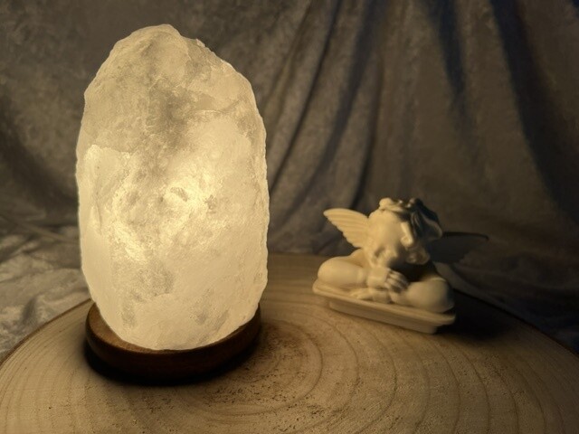 Lampe de Sel Himalaya brute blanche