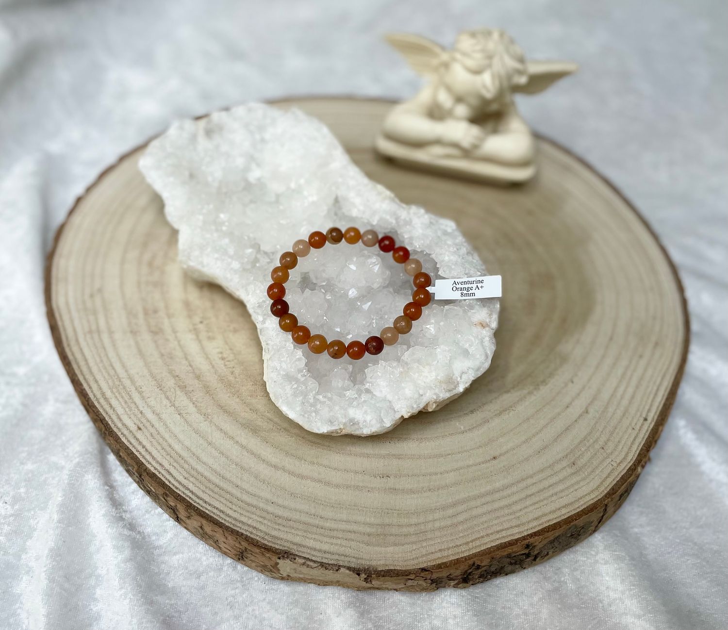 Bracelet Aventurine Orange A+ 8mm