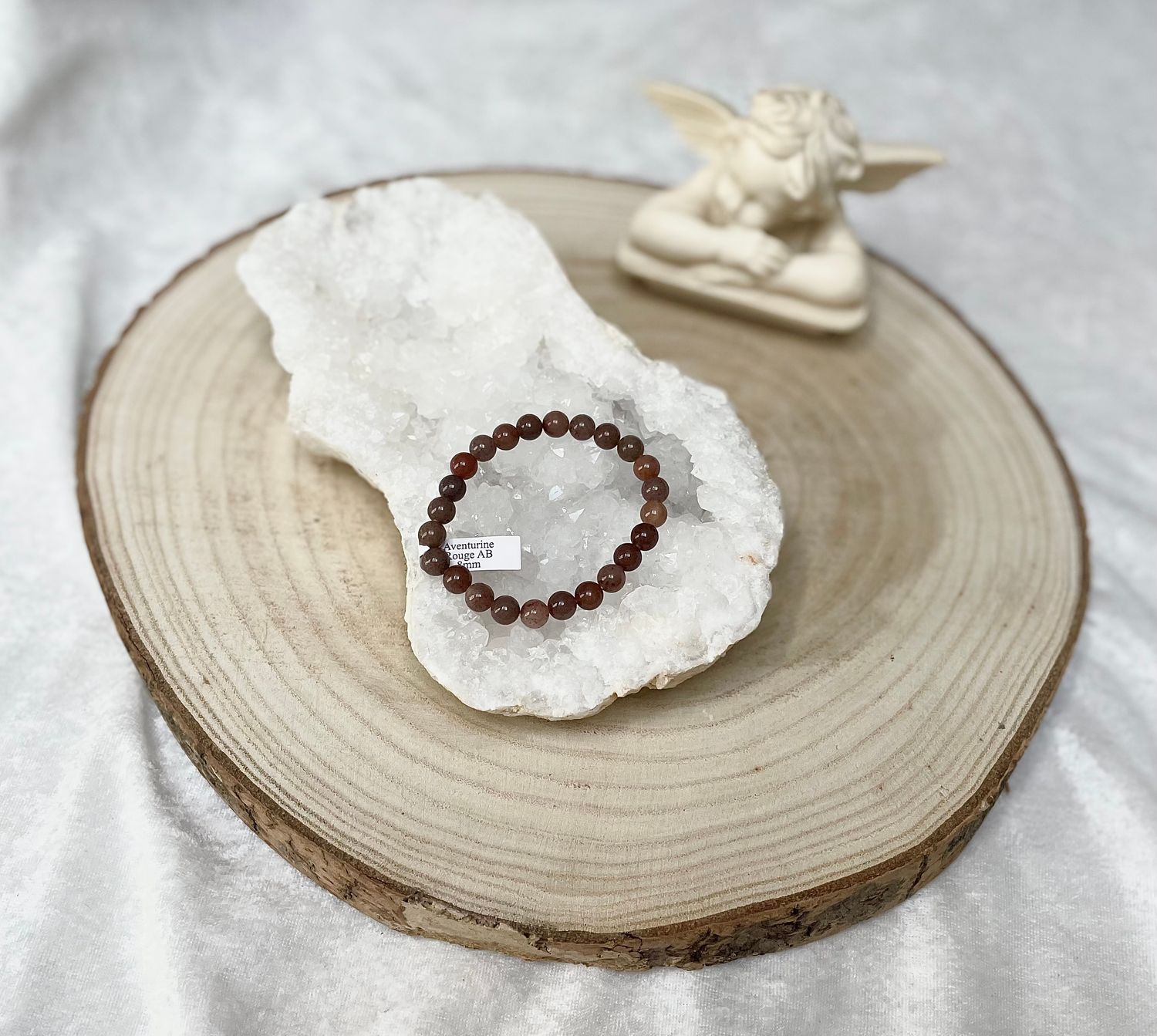 Bracelet Aventurine Rouge AB 8mm