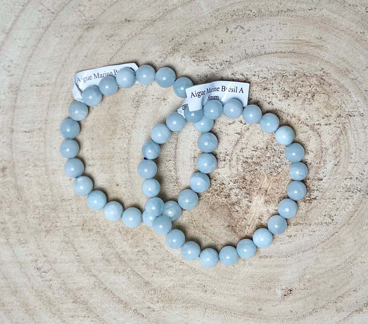 Bracelet Aigue Marine Brésil A 8 mm