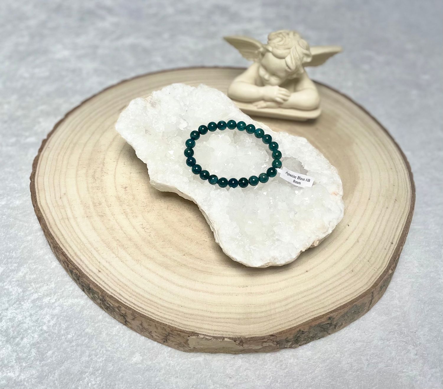 Bracelet Apatite Bleue AB 8mm