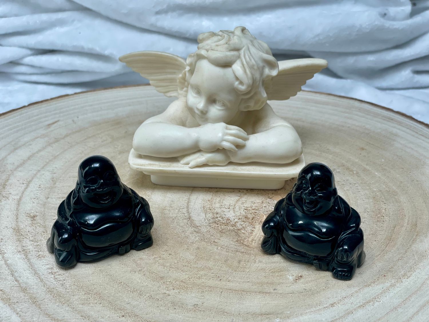 Bouddha 50mm Obsidienne Noire A