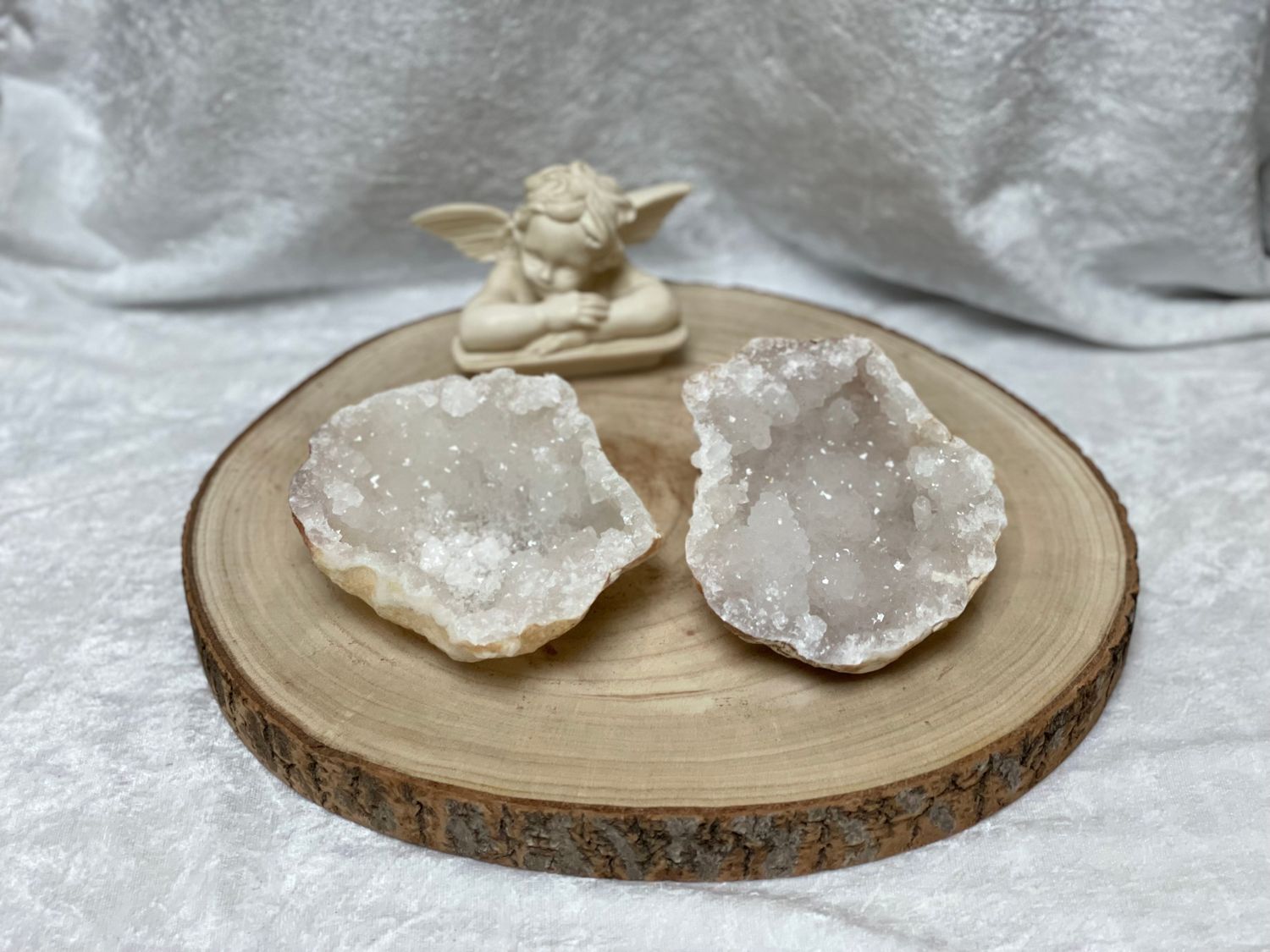 Géode Cristal de roche 13 cm