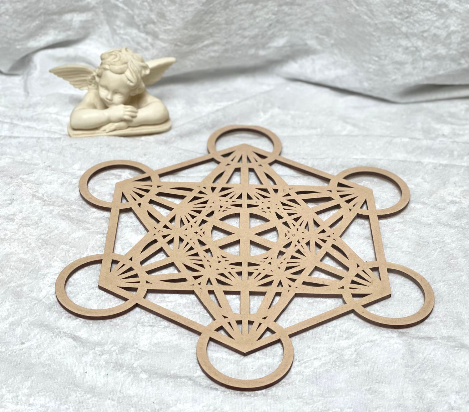 Plaque Métatron bois 30cm