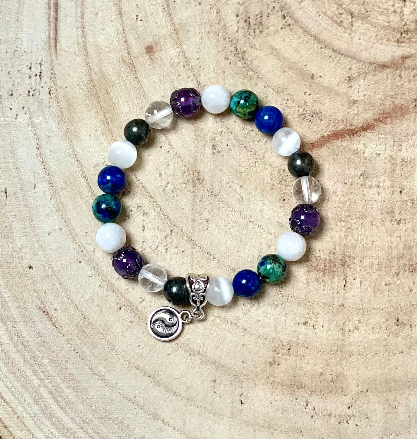 Bracelet Chakra Couronne 8mm
