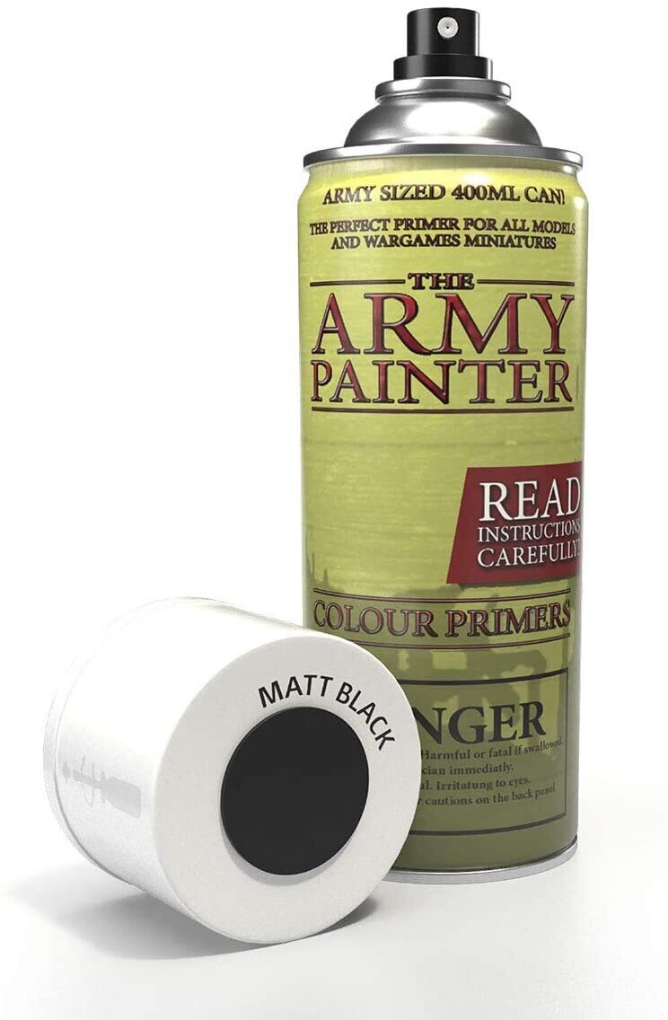 Base Primer 400mL can, Color: Matt Black