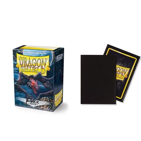 Dragon Shield Card Sleeves 100, Color: Black matte
