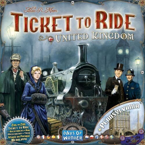 Ticket To Ride: Map #5 United Kindom &amp; Pennsylvania Map Collection