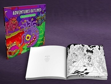 D&amp;D Adventures Outlined Colouring Book