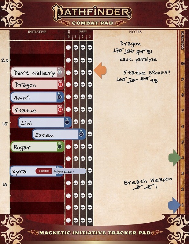 Pathfinder RPG 2E Combat Pad