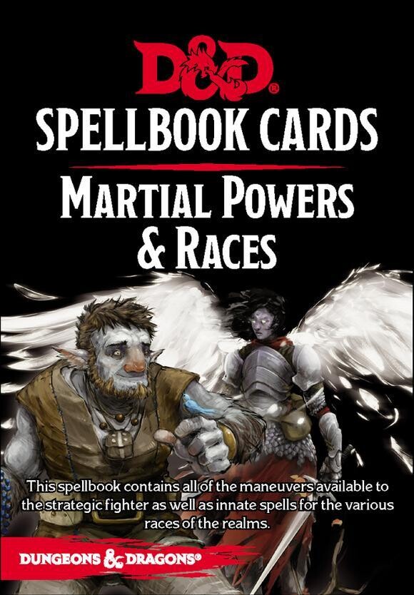 D&amp;D RPG Spellbook Cards: Martial Powers &amp; Races 2nd Ed