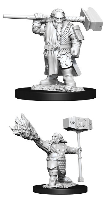 D&amp;D Nolzur&#39;s: Dwarf Male Cleric w/2 Hammers