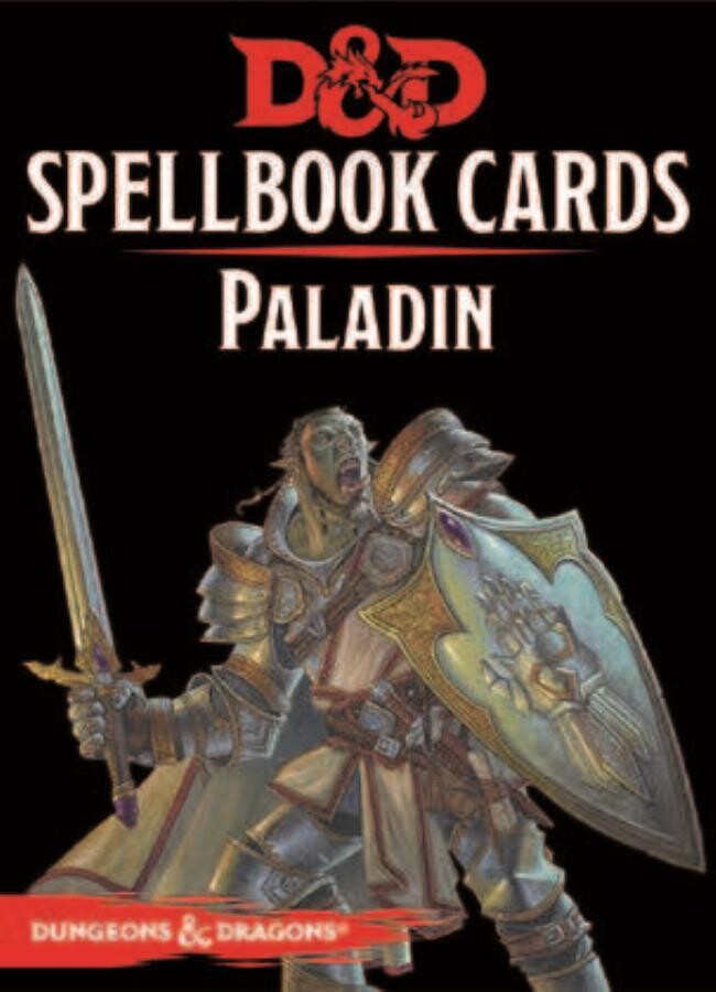 D&amp;D RPG Spellbook Cards: Paladin 2nd Ed