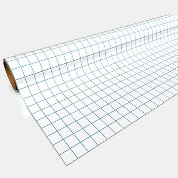 Gaming Paper: White Roll 1&quot; Square Grid 30&quot;x12&#39;