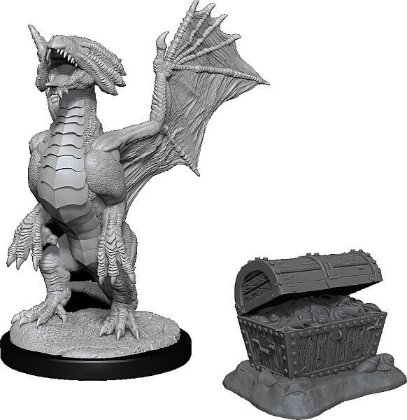 D&amp;D Nolzur&#39;s: Bronze Dragon Wyrmling &amp; Pile of Sea Found Treasure
