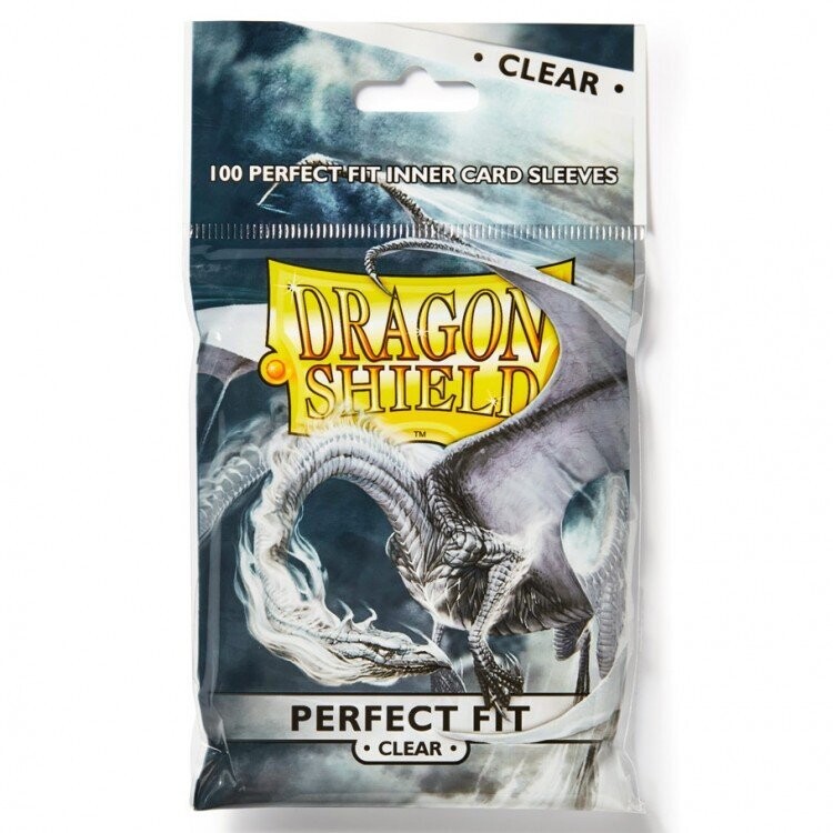 Dragon Shield Card Sleeves 100 Clear Perfect Fit  63x88