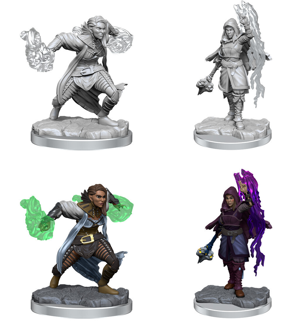 D&amp;D Nolzur&#39;s: Half-Elf Female Warlock
