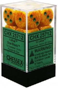 Speckled 16mm 12D6, Color: Speckled Lotus