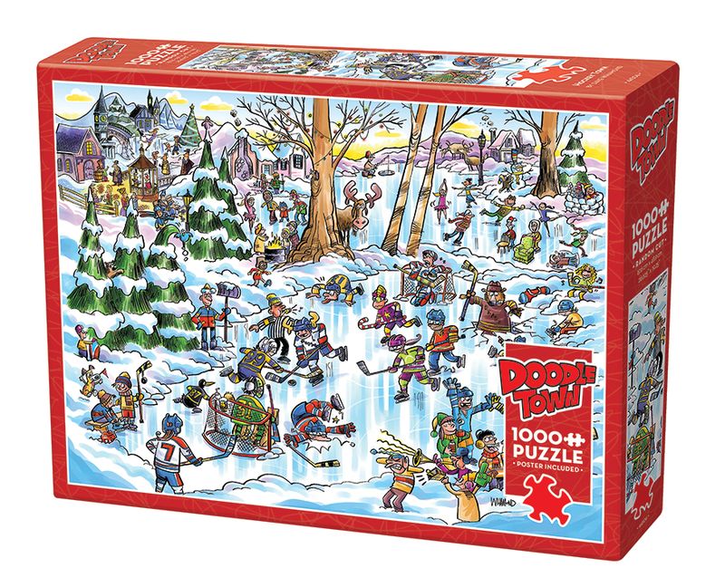 1000 Doodle Town: Hockey Town