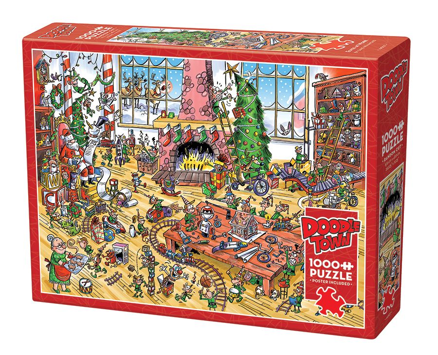 1000 Doodle Town: Elves At Work