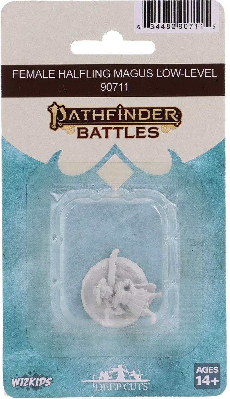 Pathfinder Deep Cuts: Halfling Female Magus Low-Level