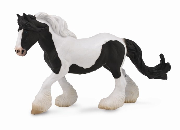 COLLECTA GYPSY MARE BLACK &amp; WHITE PIEBALD