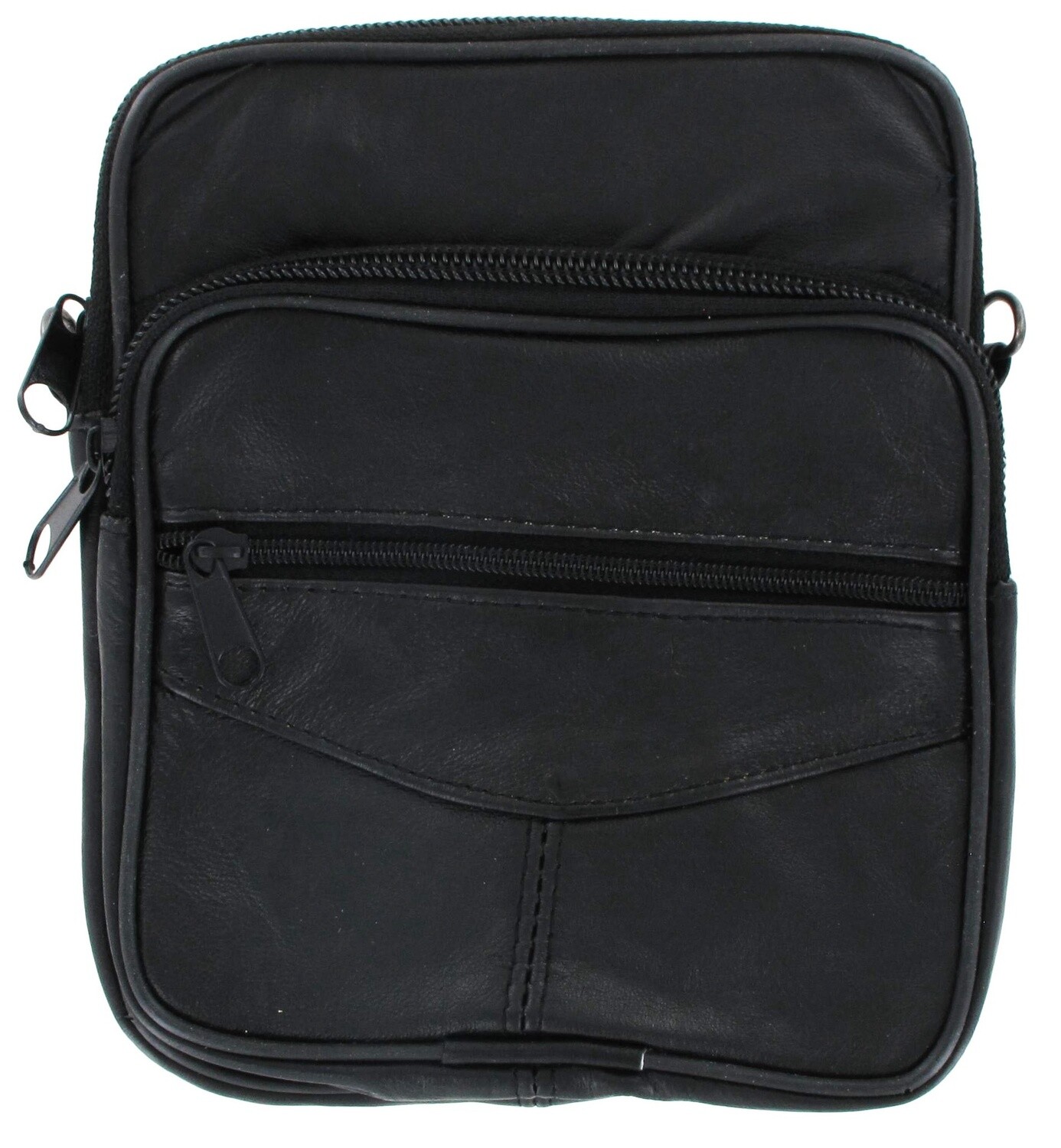 TULMUR LARGE BLACK LEATHER HIP/BELT BAG