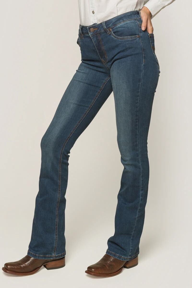 RINGERS WESTERN KATHERINE WOMENS MID RISE BOOT LEG JEAN
