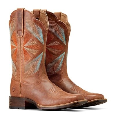 ARIAT WOMENS OAK GROVE MAPLE GLAZE BOOTS