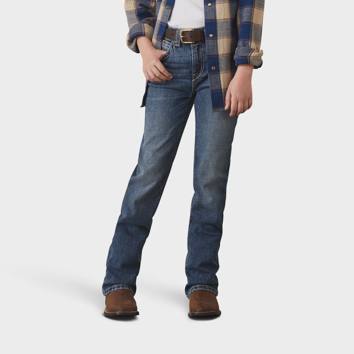ARIAT BOYS B4  RELAXED GRAYSILL BOOT CUT JEAN