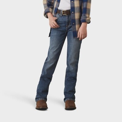 ARIAT BOYS B4  RELAXED GRAYSILL BOOT CUT JEAN