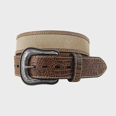 ROPER MENS BELT GENUINE SUEDE INLAY 8665500